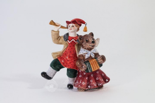 Скоморох с медведем 1