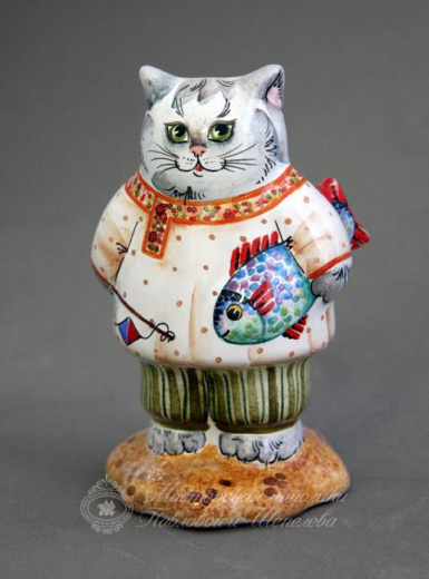 Кот с рыбой