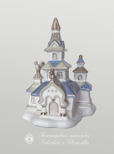 Теремок с башенкой (паст.роспись)