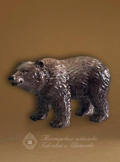 Русский медведь интерьерный бурый
