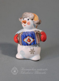 Снеговик с гармошкой (новая роспись)
