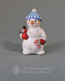 Снеговик с рябинкой (новая роспись)