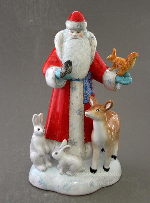 Дед Мороз со зверями