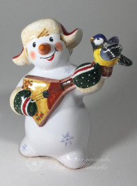 Снеговик с балалайкой 1