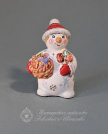 Снеговик со сладостями (новая роспись)